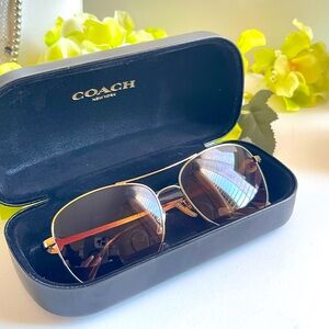 Coach Sunglasses in Gold and Brown